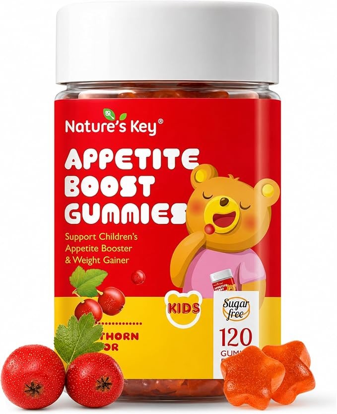 Nature's Key Appetite Booster 儿童软糖-120 片装食欲刺激剂,适合儿童/成人吃更多,全天然增重补充剂,挑食维生素,超级食物 | 有机 | 不含糖 访问 Nature's Key 品牌旗舰店